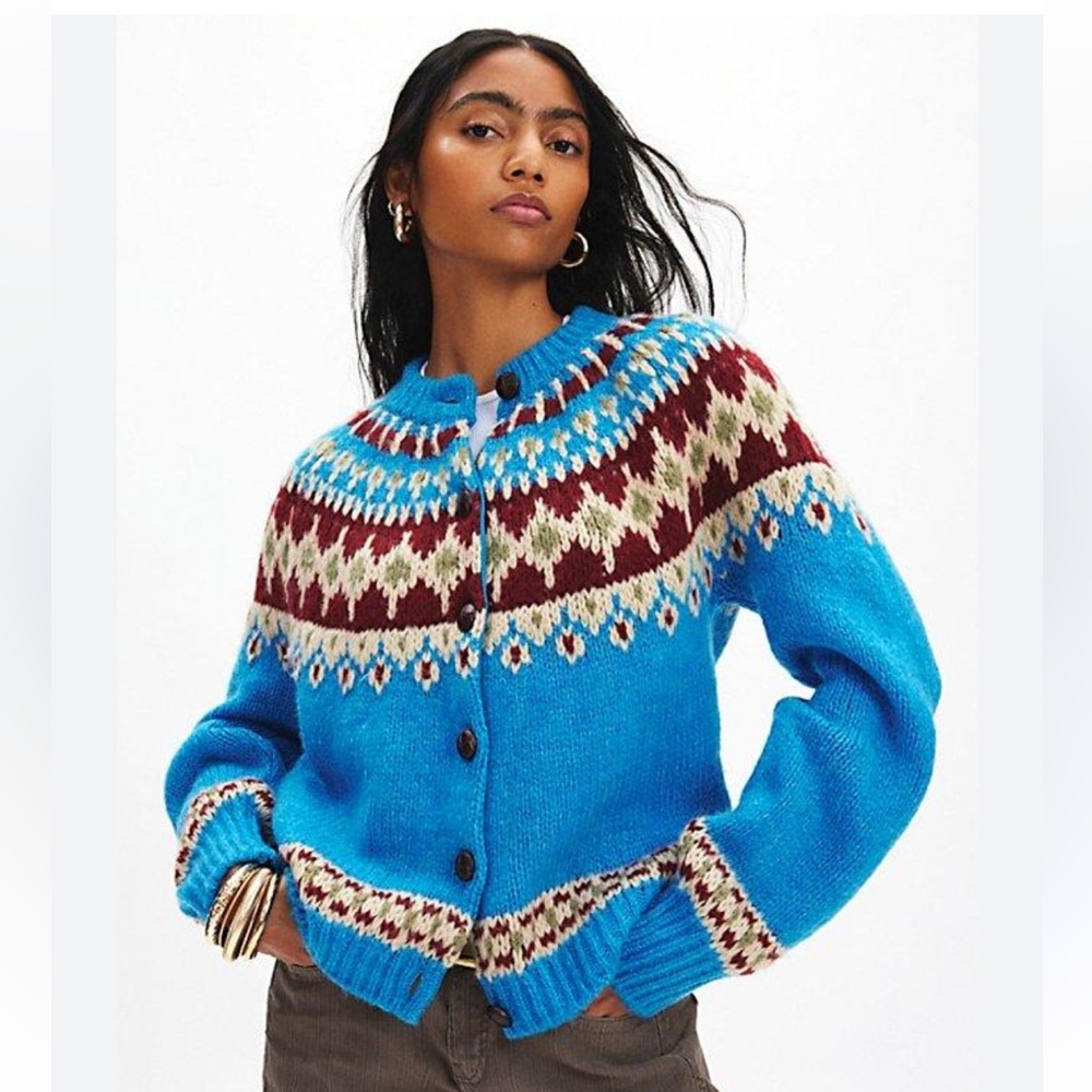 BDG Beverly Fairisle Knit Cardigan, new with tag sold out